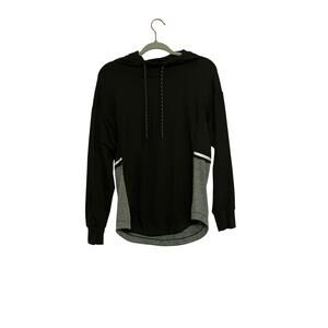 💥Serene Tangerine Black & Grey Comfy Athletic Hoodie Small